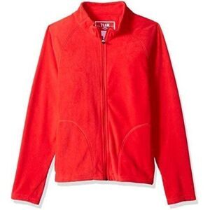 Team 365 Youth Campus Microfleece Jacket Red Large